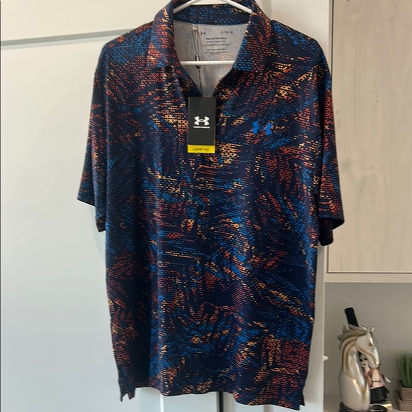 Under Armour Men's Multicolor The Playoff Polo Shirt size L UPF 40 - Picture 1 of 8